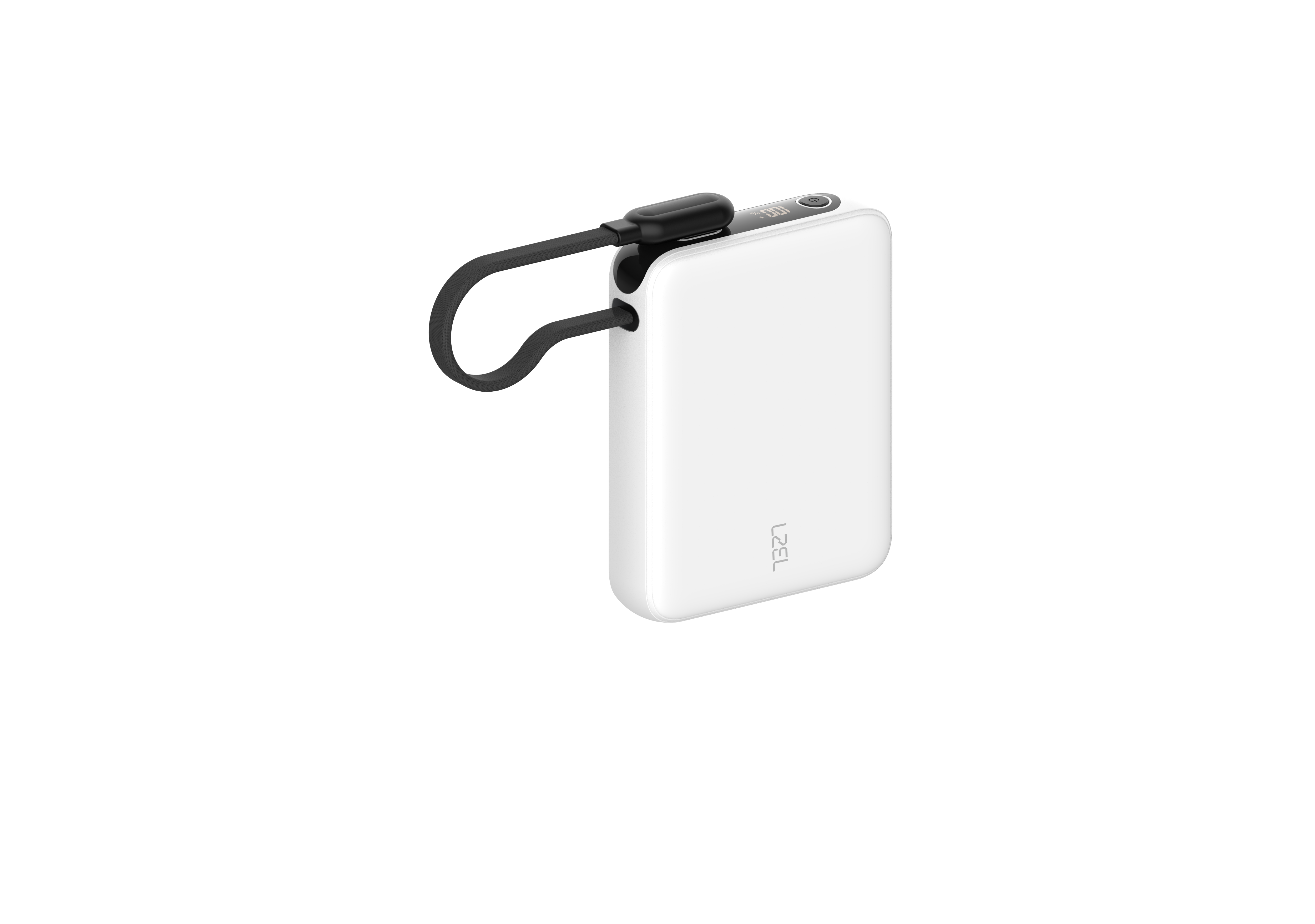 LZEL PrimeBrio 5K Mini PD Power Bank – 5000mAh, 20W, Built-in Type-C Cable | White LZEL PrimeBrio 5K Mini PD Power Bank – 5000mAh, 20W, Built-in Type-C Cable | White
